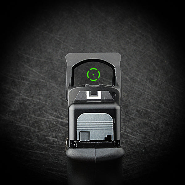 Zulisy OWLc Green Dot Sight 3 MOA Dot & 56 MOA Circle Ring 1x24mm for Viper/Docter/Venom Footprint and Picatinny mount