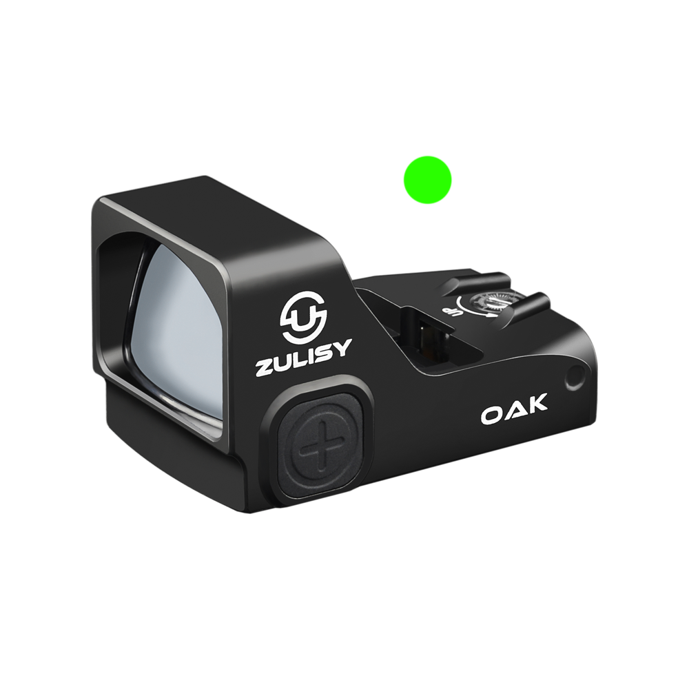 Zulisy OAK Shake to Awake Full size Green Dot Reflex Sight (for RMR SRO Footprint Pistol) 3 MOA 1x24mm Compact Scope with Picatiny Rail M1913 Mount…