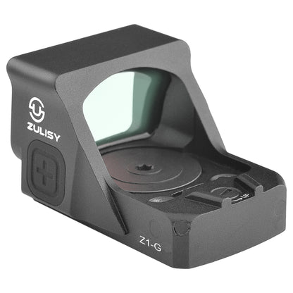 ZULISY Z1-G 4 MOA Micro Green Dot Sight, for RMS RMSc 407K Footprint Compact Pistol Mount, Shake Awake 1x22mm Mini Open Reflex Sight, 1 cliek 1 MOA