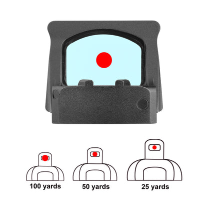 ZULISY Z1-R 4 MOA Micro Red Dot Sight, for RMS RMSc 407K Footprint Compact Pistol Mount, Shake Awake 1x22mm Mini Open Reflex Sight, 1 cliek 1 MOA