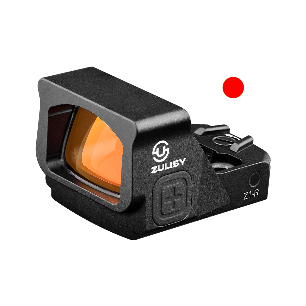 ZULISY Z1-R 4 MOA Micro Red Dot Sight, for RMS RMSc 407K Footprint Compact Pistol Mount, Shake Awake 1x22mm Mini Open Reflex Sight, 1 cliek 1 MOA