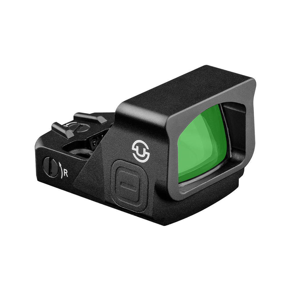 ZULISY Z1-G 4 MOA Micro Green Dot Sight, for RMS RMSc 407K Footprint Compact Pistol Mount, Shake Awake 1x22mm Mini Open Reflex Sight, 1 cliek 1 MOA