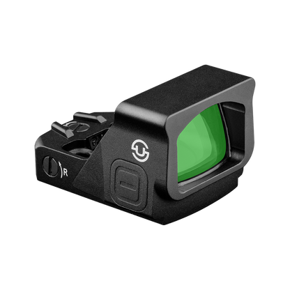 ZULISY Z1-G 4 MOA Micro Green Dot Sight, for RMS RMSc 407K Footprint Compact Pistol Mount, Shake Awake 1x22mm Mini Open Reflex Sight, 1 cliek 1 MOA